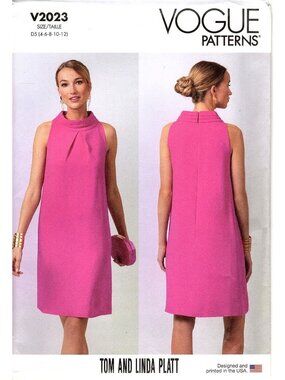 Vogue V2023 Misses 4 to 12 Tom and Linda Platt Dress Uncut Sewing Pattern